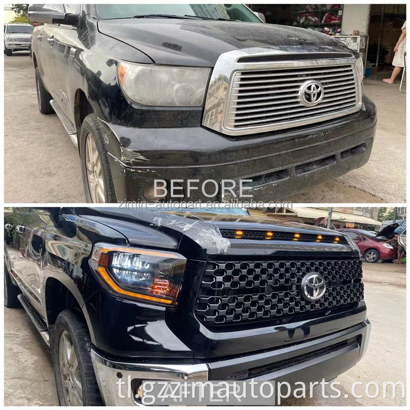 Kotse sa harap ng bumper facelift malawak na conversion bodykit body kit para sa tundra2008-2013 pag-upgrade sa 2014-2020